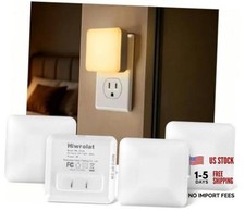 Dusk to Dawn Sensor Night Lights, Plug-in, Auto-On/Off, 4 Pack