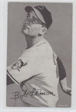 1947-66 Exhibits W461 Bob Lemon (Close Up) HOF 08wv