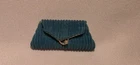 Vintage 60s Barbie Blue Corduroy Clutch Purse Evening Splendor Golden Girl 961