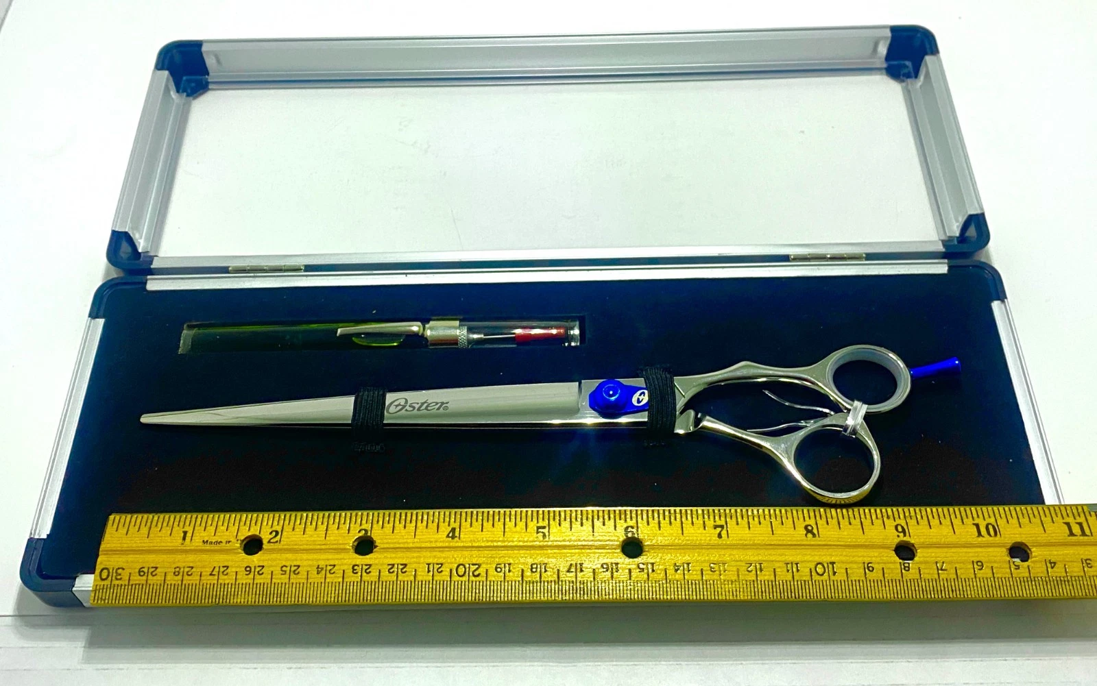 OSTER "SuperSteels" RARE 10” Professional Pet Grooming Strait Sheer Scissor kit.