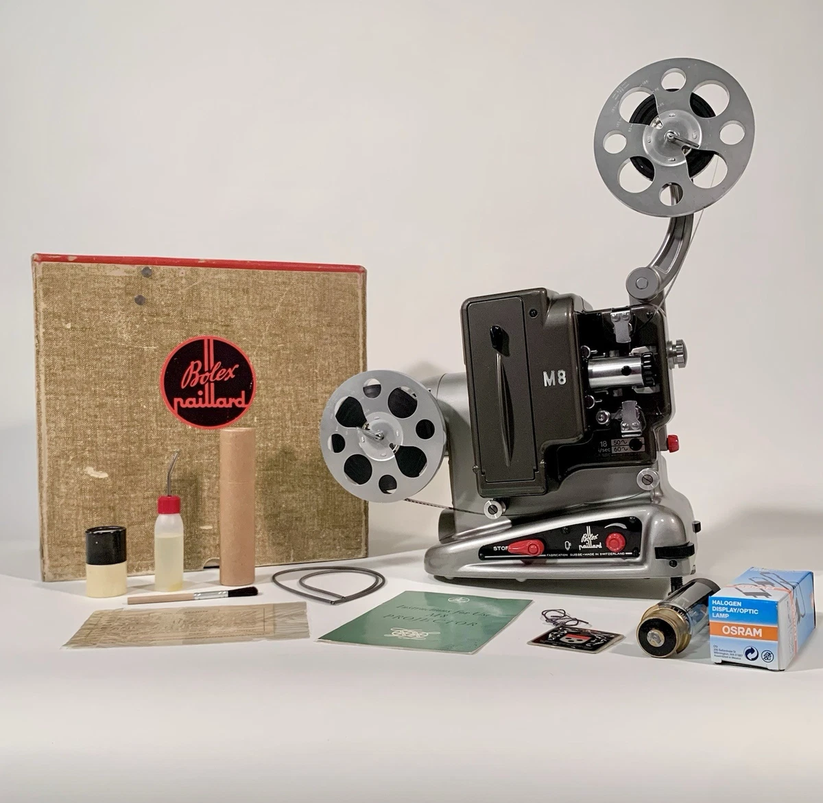 Bolex Vintage Movie Projectors and Screens 8mm Movie Film Format