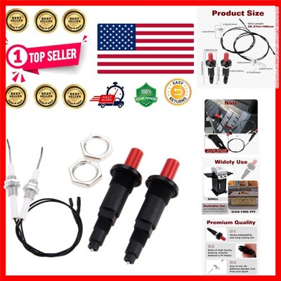 Push Button Piezo Igniter with Ceramic Electrode - Safe for Gas Ovens & Heaters