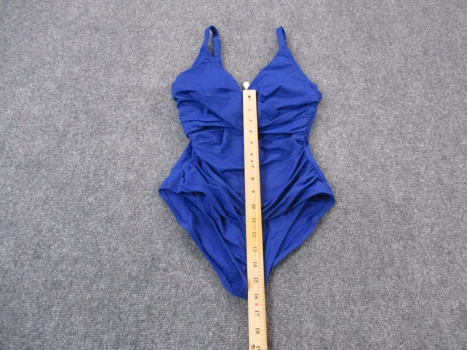 Tommy Bahama One Piece Swimsuit Women 4 Blue Cross Front Beach Ocean Pool NEW - Image 3 of 4