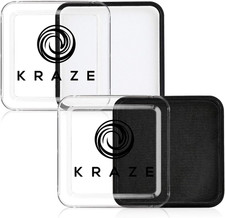 Black and White Face Paint Set - Hypoallergenic, Non-Toxic, Water Activated Prof