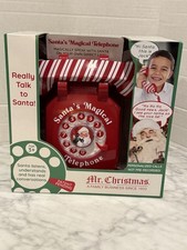 Mr. Christmas SANTA S MAGICAL TELEPHONE Interactive Phone Talk Call North Pole