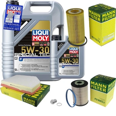 LIQUI MOLY, MANN-FILTER MANN-FILTER Inspektionspaket 6 L LIQUI MOLY 5W-30 Special Tec für Volvo XC60 D5