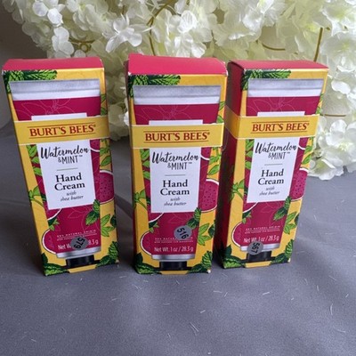 3 Pack Burt s Bees Watermelon & Mint Hand Cream with Shea Butter 1oz