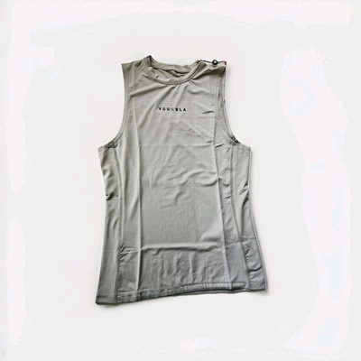 YoungLA  Blitz Compression Tank Top Grey SZ LG Muscle Tank Hydro cool NWT