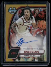 2024-25 Bowman U Chrome #11 Boogie Fland Prospects Auto Gold Refractor #/50