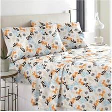 Winter Breeze Flannel Sheet Set - Twin Size