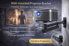 Wall-mounted Projector Bracket Foldable Telescopic Arm Wall Stand