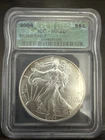 2004 1 oz Silver American Eagle ICG MS70