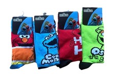 Sesame Street Cookie Monster Adult Socks Size 10 - 13 Novelty Fun Gift
