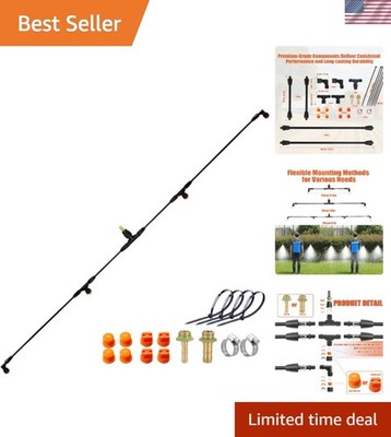 Lightweight 4-Nozzle Spray Boom   Ideal for ATV and Tow Behind Sprayers