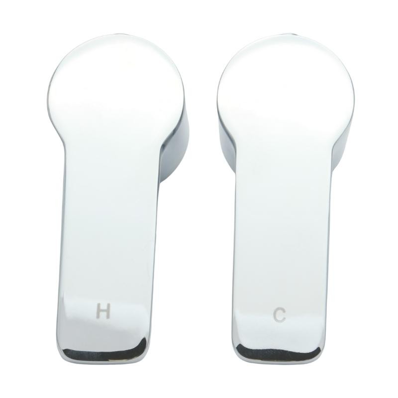 iflo Pia Range Hot & Cold Tap Handles Levers (Pair) Chrome - 485613 - 163305-H1