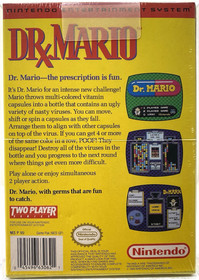 Dr. Mario New Nintendo NES 1990 Factory Sealed Graded VGA 85+ NIB MINT H-Seam