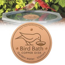 Bird Bath Copper Disk for Water Copper Purification Cleaner Physical Safe Clean