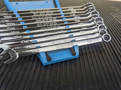 Matco Tools Extra Long 10pc Combo Metric Wrench Set 10-19 Mm for