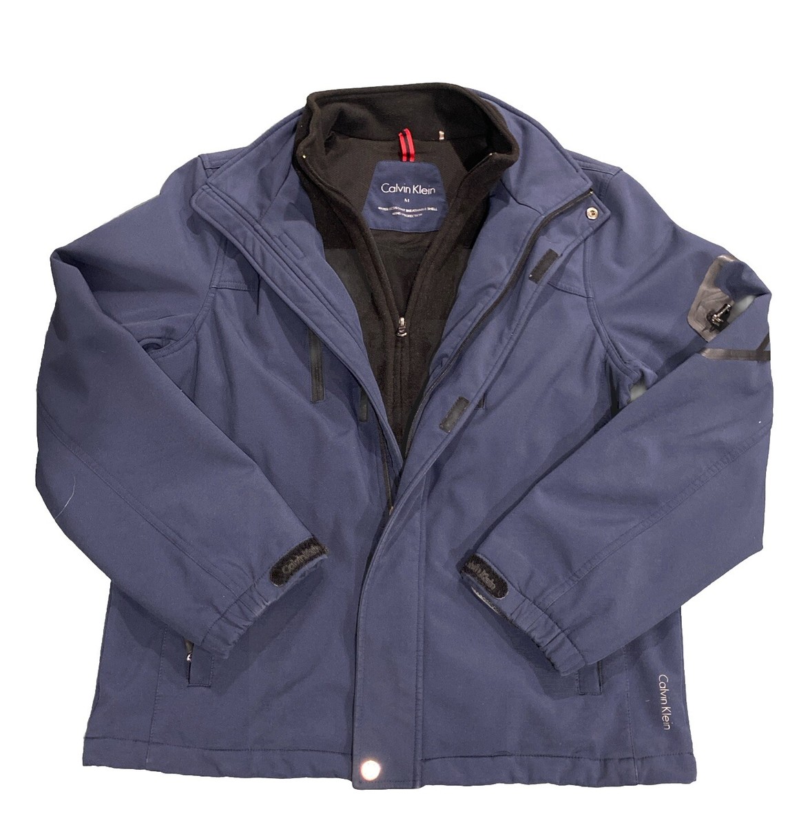 Calvin Klein Jacket Men's Size M Navy Water Resistant/Wind Protection