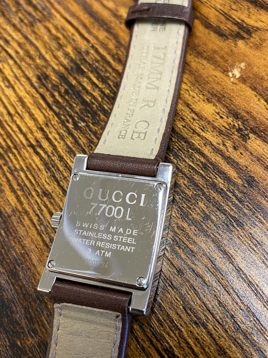 GUCCI Square Face 7700L Boys Women's Watch for sale online | eBay
