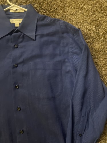 John W. Nordstrom Size 15-32 100% Cotton Hand Woven In Italy men's Dress Shirt - Picture 4 of 16