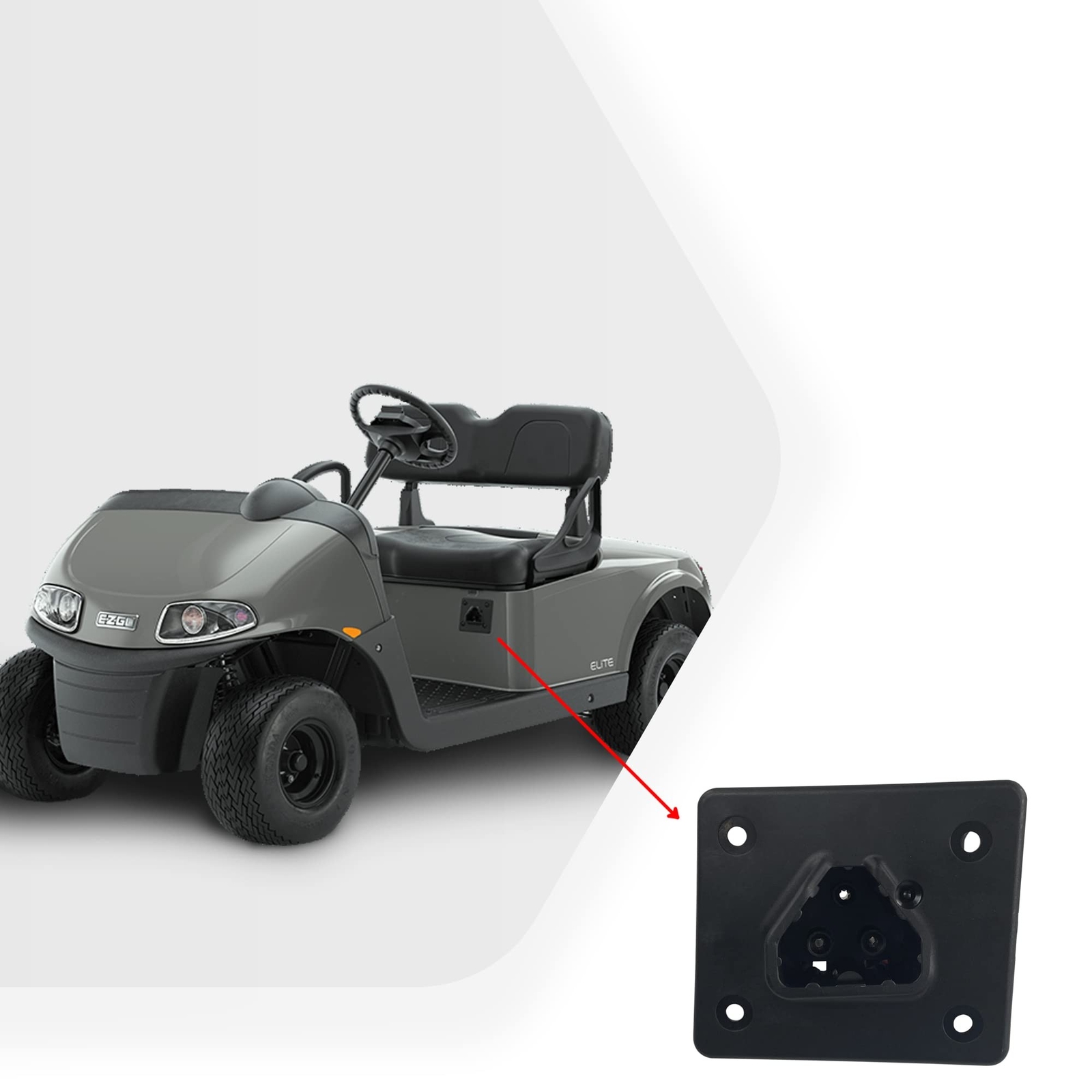 Huskey EZGO Charger Receptacle DeltaQ 48V Golf Cart Charging port for