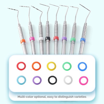 100 Stück Silikon Code Ringe – 8-10 Mm, Für Instrumente & Handys, Autoklavierbar, Farbig Sortiert