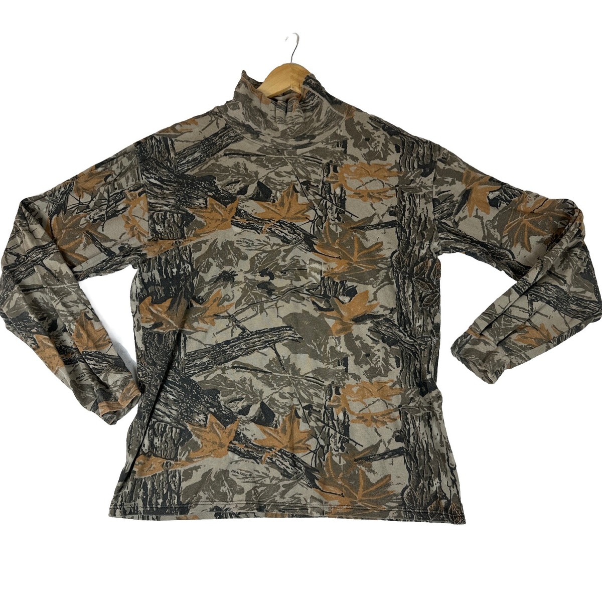 Vintage Duofold Shirt Men L RealTree Base Layer Thermal Camo