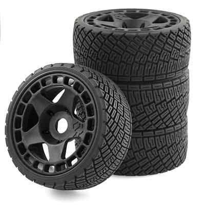 4pcs 1/8 1/7 RC Off-Road Buggy Wheels Tire 17mm Hex for ARRMA Typhon Talion HPI
