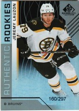 JEREMY LAUZON RC 18-19 SP GAME USED RAINBOW /297 AUTHENTIC ROOKIES 2018-19 # 178