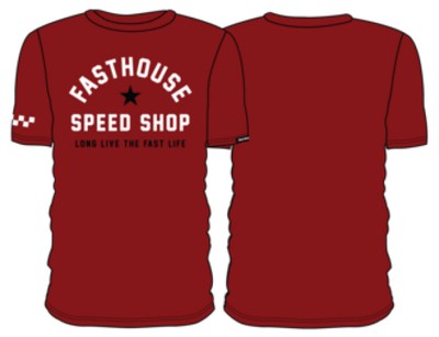 FASTHOUSE 12594012 FAST LIFE TEE CARDINAL 2XL