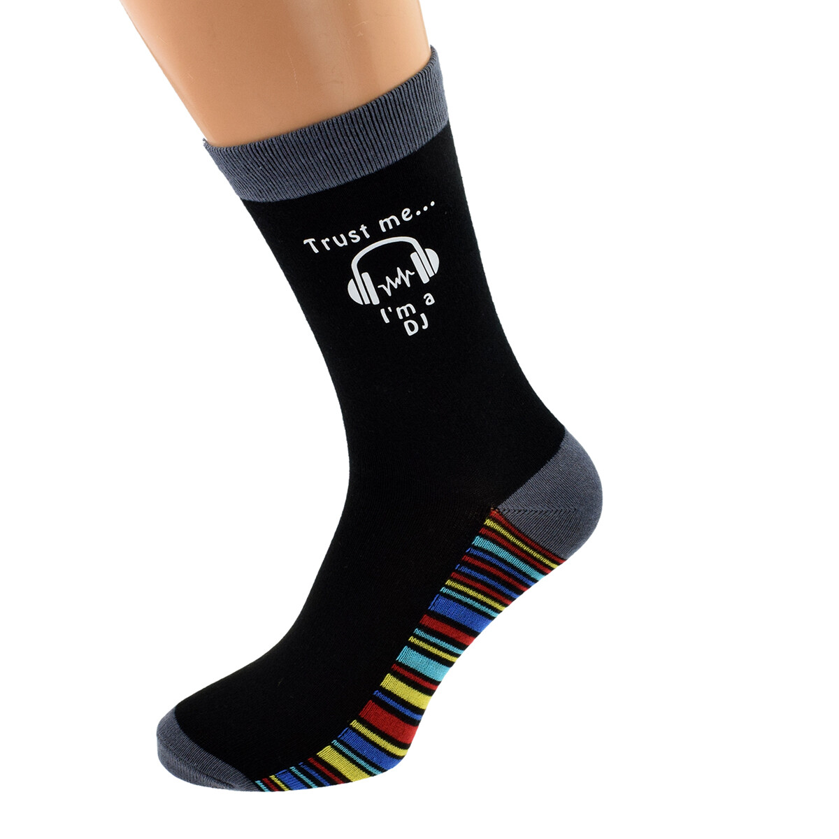 SAOLA Trust Me I'm a DJ Image suola a righe design uomo UK 5 12 X6S223 031