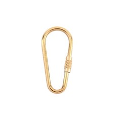 New Solid Brass Simple Keychain Ring Carabiner Waist Hanging Safety Buckle Tool