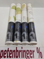 Vliestapete P+S 4 X 42065-10 (4Rollen) BläTtermuster Weiß GrüN Gelb Restposten