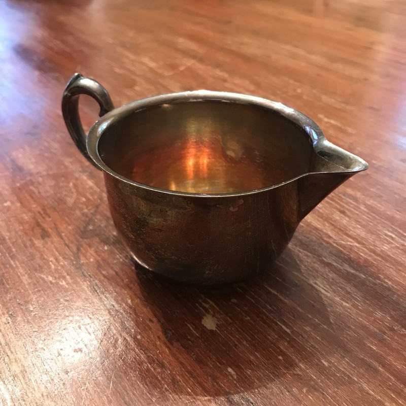 Vintage Antique Creamer SilverPlated 4.4 Oz Maker's Mark 