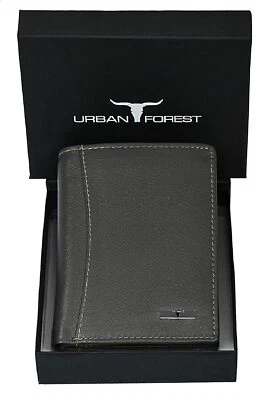 Nouveau Portefeuille En Cuir Bi-Fold De Qualité Supérieure Pour Hommes Gris - Photo 1/4