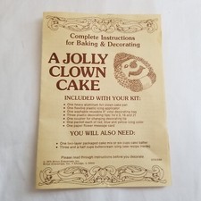 A Jolly Clown Cake 3218-2268 Baking & Decorating Instructions Booklet