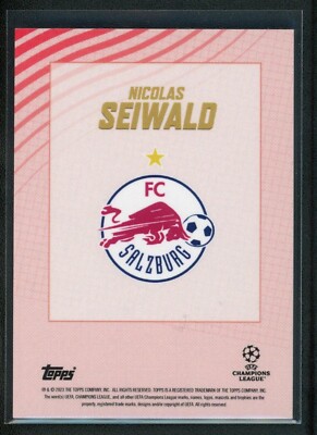 2023 NICOLAS SEIWALD 04/10 AUTO TOPPS UEFA CHAMPIONS LEAGUE