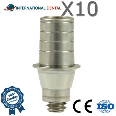 10 Rotational Titanium Base CAD/CAM Library Dental RP Conical Connection
