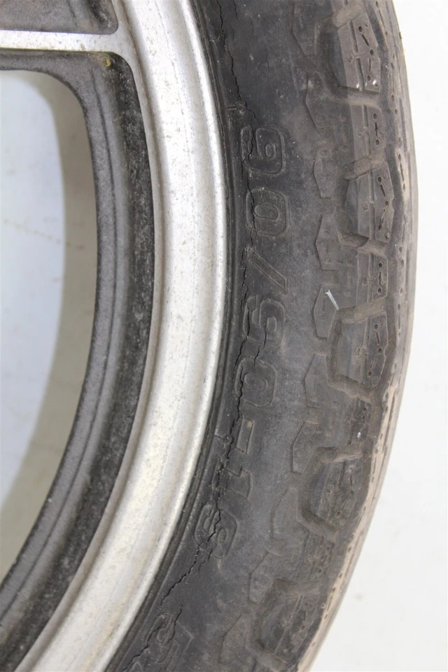 1978 Suzuki GS 750 GS750 Front Wheel Rim w/ Brake Rotors - Image 3 of 4