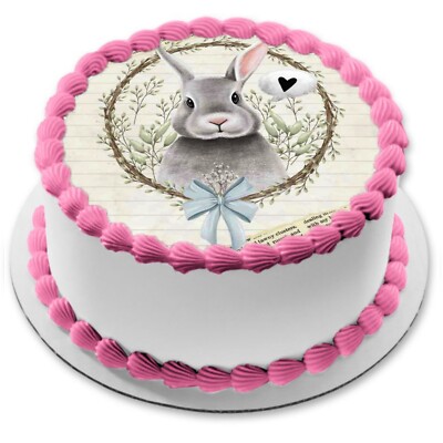 Hase Häschen Ostern Tortenaufleger Party Deko essbar Geschenk Feier Cupcake