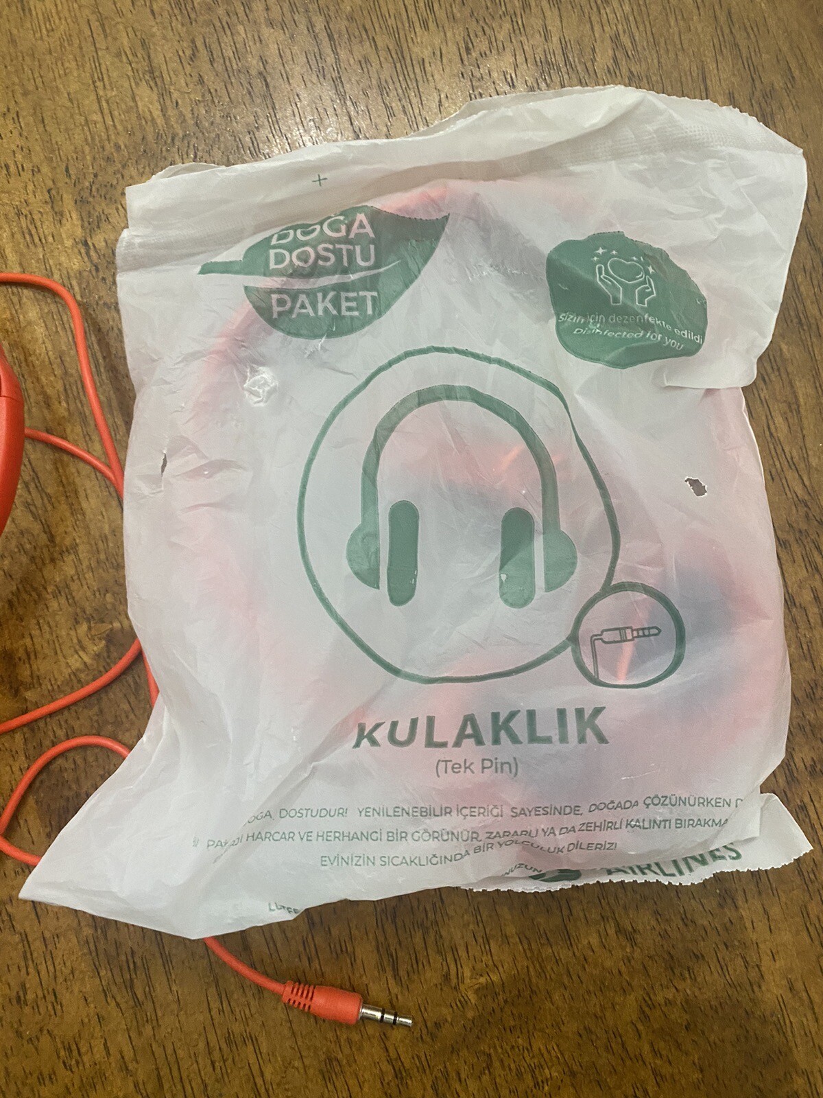 Two Wired Red Turkish Airlines Headphones eBay