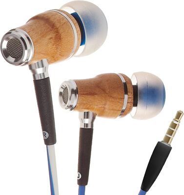 Symphonized NRG X Premium Genuine Wood Earbuds, Wired Headphones [Open Box] 