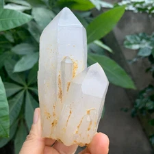 399g   Natural Clear White Quartz Crystal Cluster Rough Healing Specimen