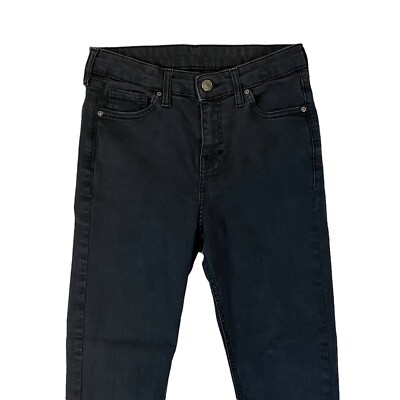 Jean Noir Déchiré Moto Topshop Taille W26 L30 - Occasion Très Bon état