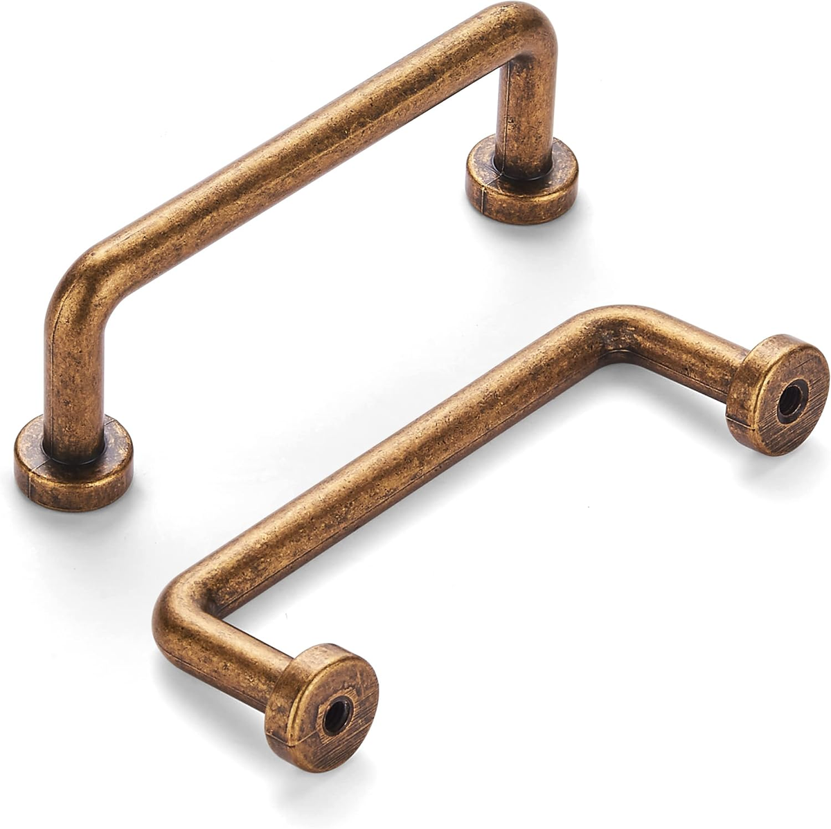 8 Pack 3 Inch Antique Brass Cabinet Pulls Vintage Drawer Handles