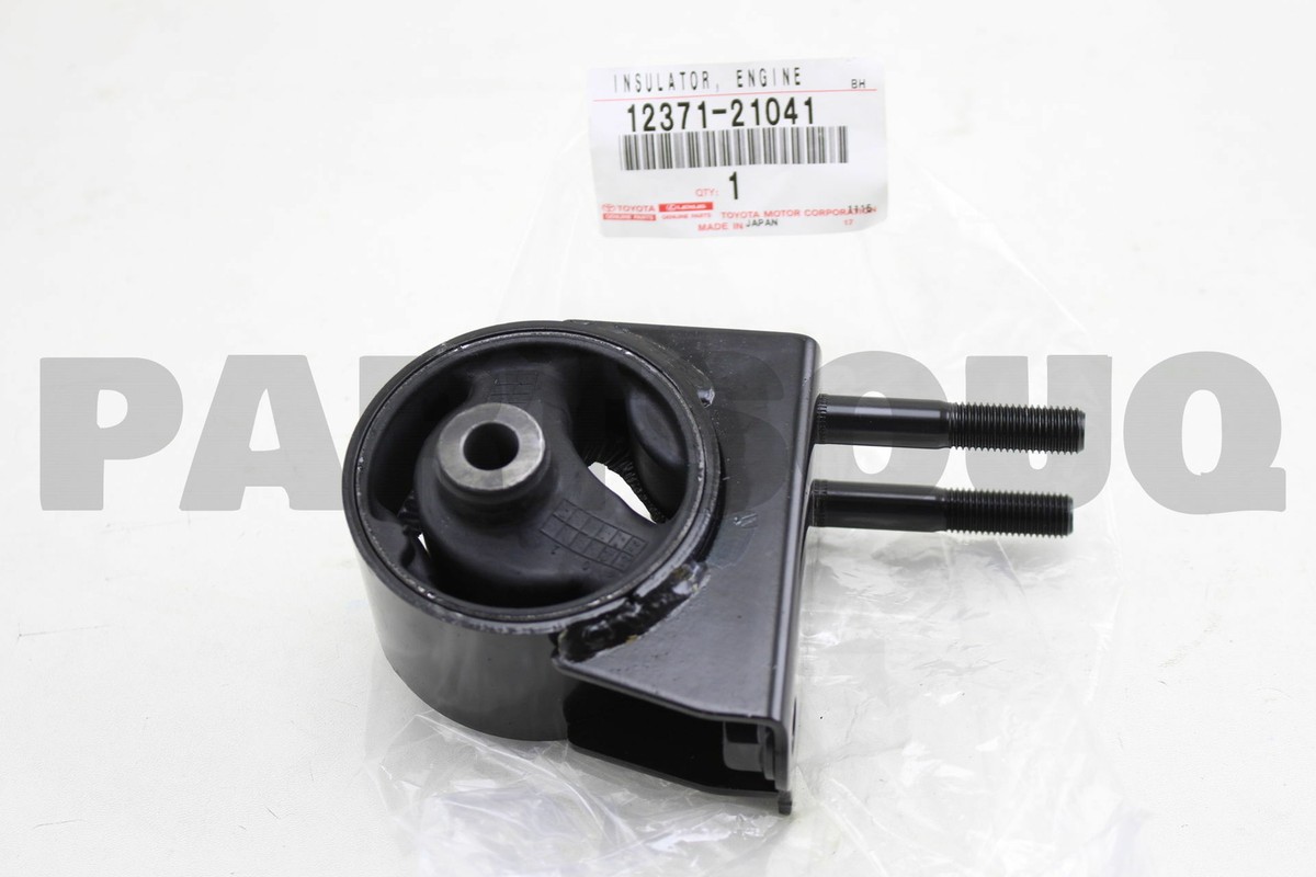 1237121041 Genuine Toyota INSULATOR, ENGINE MOUNTING, REAR 12371 