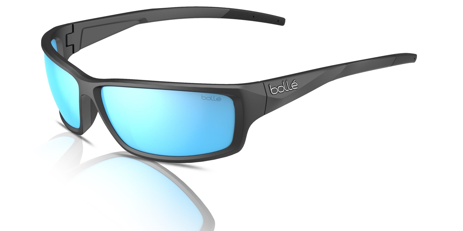 Bolle Sunglasses Cerber BS041003 Black Matte/Sky Blue Polarised