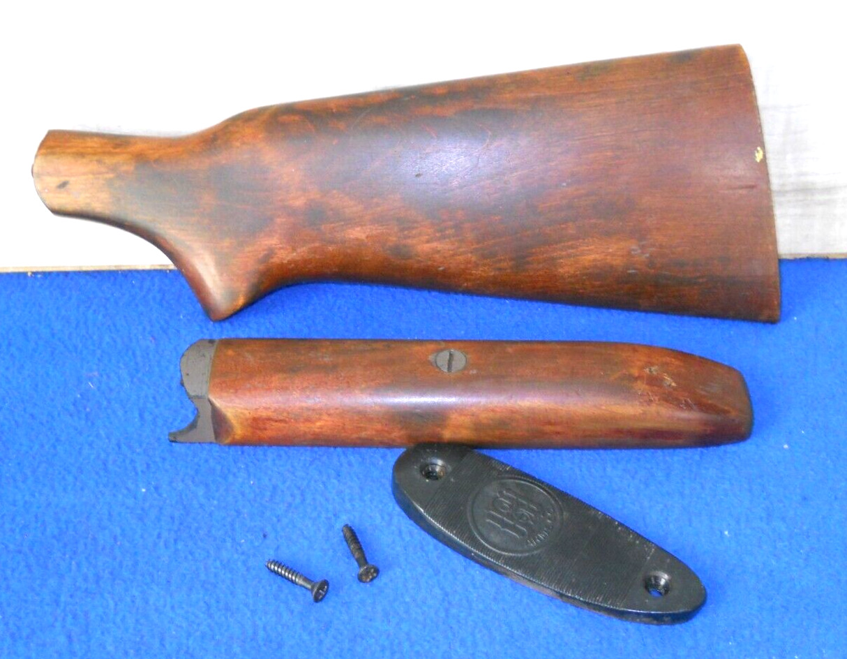 H&R TOPPER 58 PARDNER /NEF 12GA WOOD STOCK & FOREND SET   #CL4871