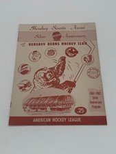 1962 Calder Cup Semifinals Playoff Hockey Program Buffalo Bisons v Hershey Bears